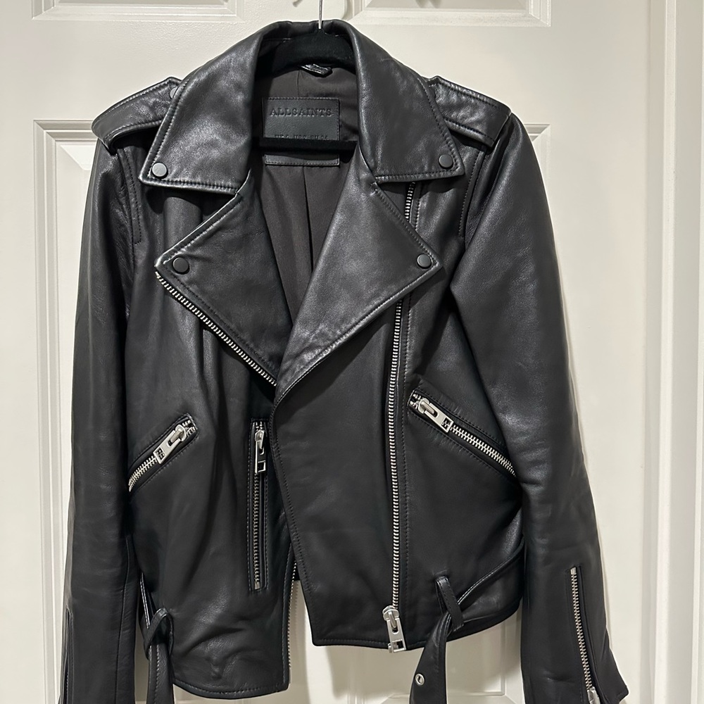 All Saints balfern leather jacket